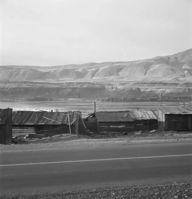 Framed Print : Yakima Indian valley on the Columbia River... Celilo, Wasco County, Oregon, 1939. Creator: Dorothea Lange Framed Print : Yakima Indian valley on the Columbia River... Celilo, Wasco County, Oregon, 1939. Creator: Dorothea Lange
