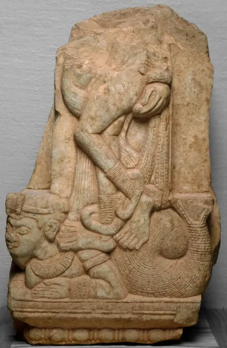 Framed Print : Yakshi Standing on a Fishtailed Mythical Beast (Makara), 2nd century B. C. / 2nd century A. D Framed Print : Yakshi Standing on a Fishtailed Mythical Beast (Makara), 2nd century B. C. / 2nd century A. D