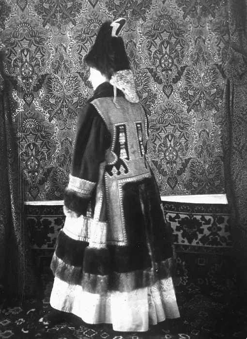 Framed Print : A Yakut woman in festive attire, 1890. Creator: Unknown Framed Print : A Yakut woman in festive attire, 1890. Creator: Unknown