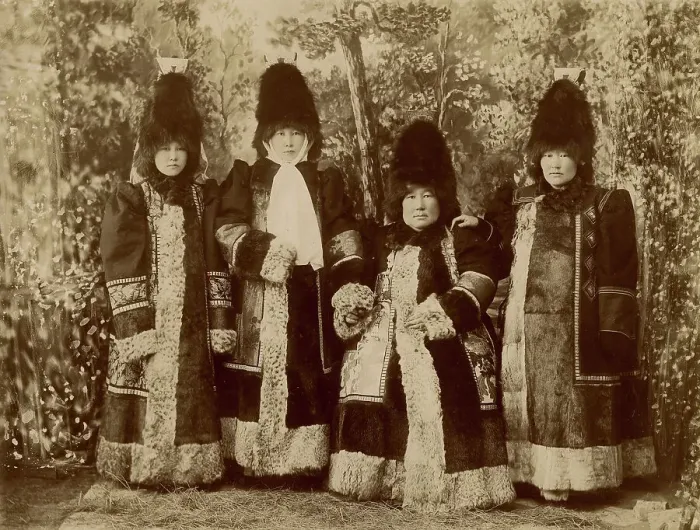 Framed Print : Yakuts of the Yakut district, 1895-1939. Creator: L Veniukov Framed Print : Yakuts of the Yakut district, 1895-1939. Creator: L Veniukov