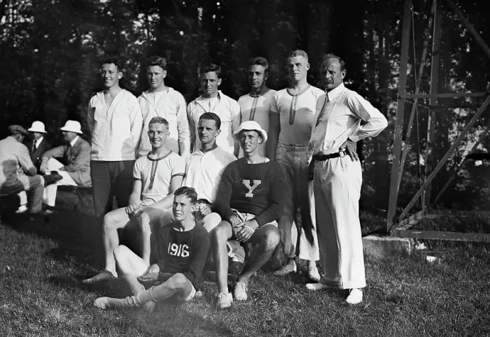Framed Print : Yale Varsity, 1914. Creator: Bain News Service Framed Print : Yale Varsity, 1914. Creator: Bain News Service