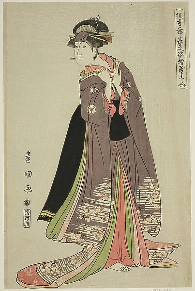 Yamatoya: Iwai Hanshiro IV as Katanaya Ohana, from the series 'Portraits of Actors on... 1794. Creator: Utagawa Toyokuni I. Yamatoya: Iwai Hanshiro IV as Katanaya Ohana, from the series 'Portraits of Actors on... 1794