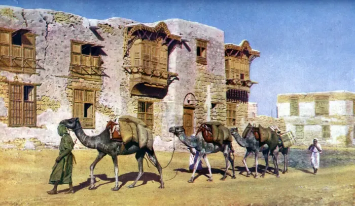 Framed Print : Yanbu, Medina, Arabia, c1924 Framed Print : Yanbu, Medina, Arabia, c1924