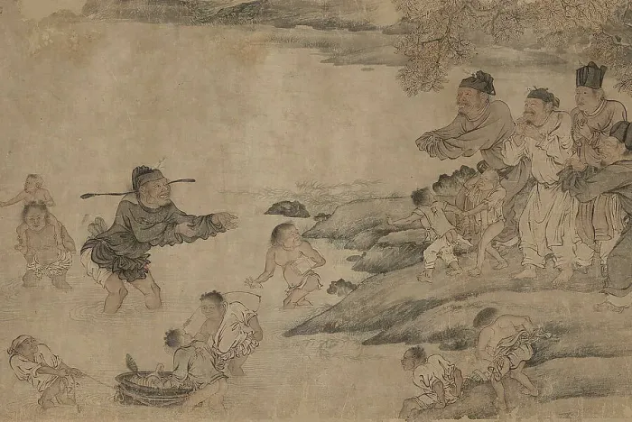 Framed Print : Yang Pu Moving His Family, Yuan dynasty (1279-1368). Creator: Unknown Framed Print : Yang Pu Moving His Family, Yuan dynasty (1279-1368). Creator: Unknown