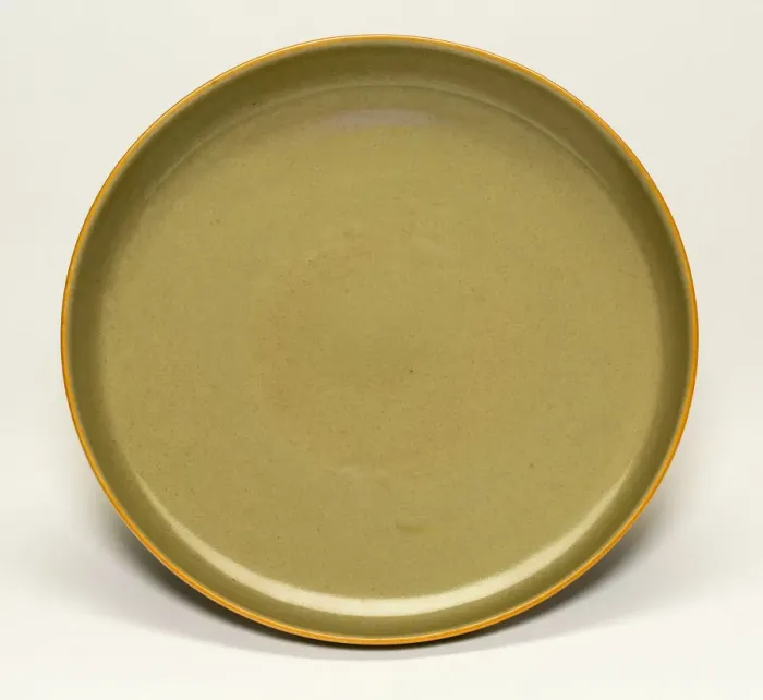 Framed Print : Yaozhou style glazed dish, Qing dynasty (1644-1911), Yongzheng reign mark and period Framed Print : Yaozhou style glazed dish, Qing dynasty (1644-1911), Yongzheng reign mark and period