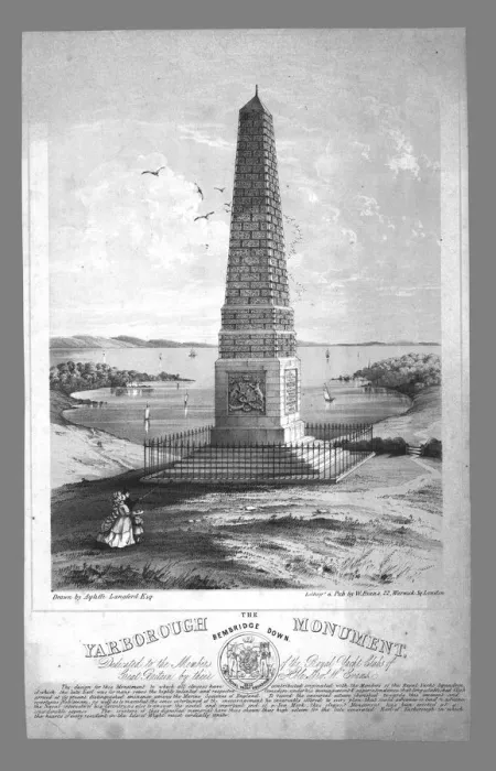 Framed Print : The Yarborough Monument, Bembridge Down, late 19th century. Creator: William Evans Framed Print : The Yarborough Monument, Bembridge Down, late 19th century. Creator: William Evans