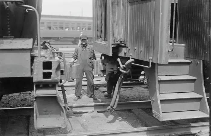Framed Print : Yard Man, between c1915 and c1920. Creator: Bain News Service