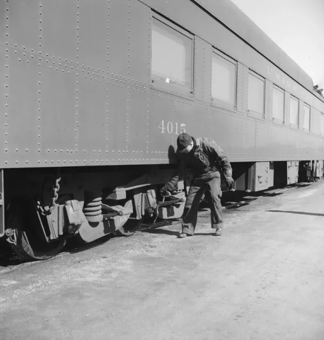 Framed Print : Yardman, Grand Island, Nebraska, 1939. Creator: Dorothea Lange Framed Print : Yardman, Grand Island, Nebraska, 1939. Creator: Dorothea Lange
