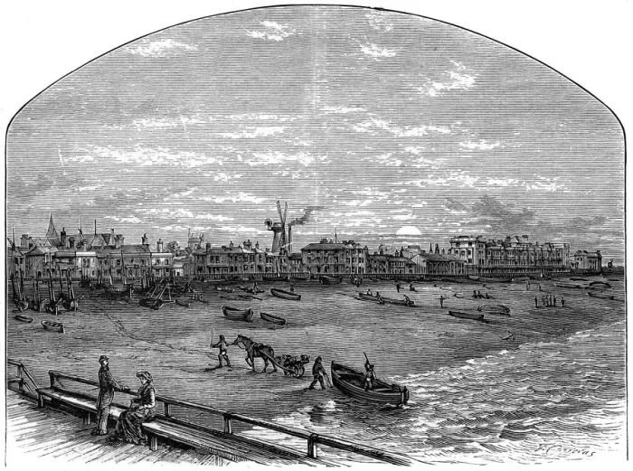 Framed Print : Yarmouth, Isle of Wight, late 19th century Framed Print : Yarmouth, Isle of Wight, late 19th century