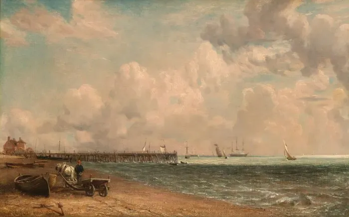 Framed Print : Yarmouth Jetty, 1822. Creator: John Constable Framed Print : Yarmouth Jetty, 1822. Creator: John Constable