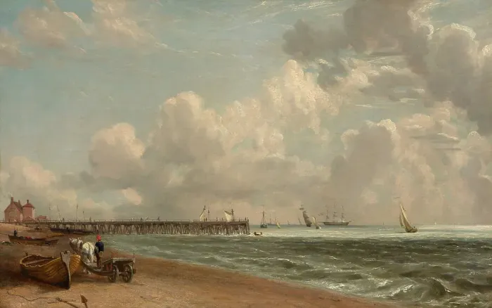Framed Print : Yarmouth Jetty, c1822-23. Creator: John Constable Framed Print : Yarmouth Jetty, c1822-23. Creator: John Constable