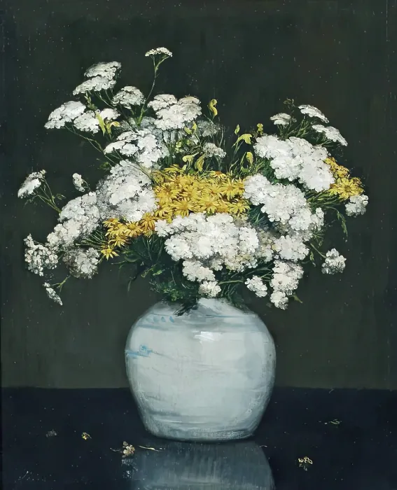 Framed Print : Yarrow and Ragwort, c1870-1890. Creator: Jules Lessore Framed Print : Yarrow and Ragwort, c1870-1890. Creator: Jules Lessore