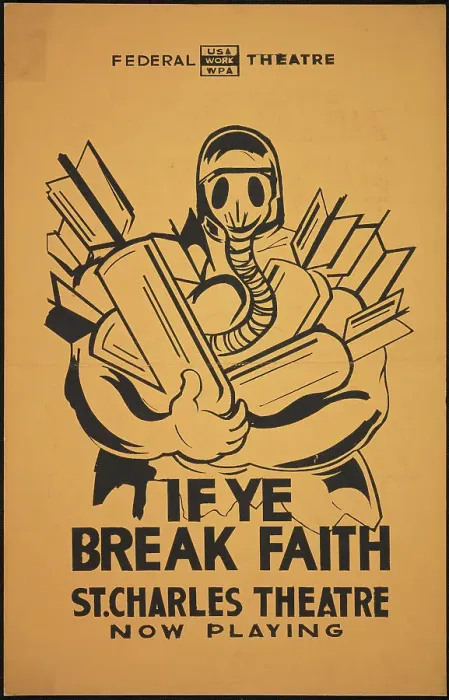 Framed Print : If Ye Break Faith, New Orleans, 1938. Creator: Unknown Framed Print : If Ye Break Faith, New Orleans, 1938. Creator: Unknown