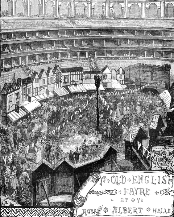 Framed Print : Ye Old English Fayre at ye Royal Albert Halle, 1881. Creator: Unknown Framed Print : Ye Old English Fayre at ye Royal Albert Halle, 1881. Creator: Unknown
