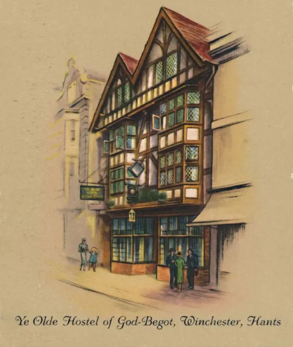 Framed Print : Ye Olde Hostel of God-Begot, Winchester, Hants, 1939 Framed Print : Ye Olde Hostel of God-Begot, Winchester, Hants, 1939