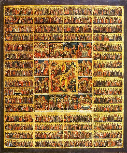 Year Calendar with the Scenes of the Passion of the Christ, second half of the 19th century