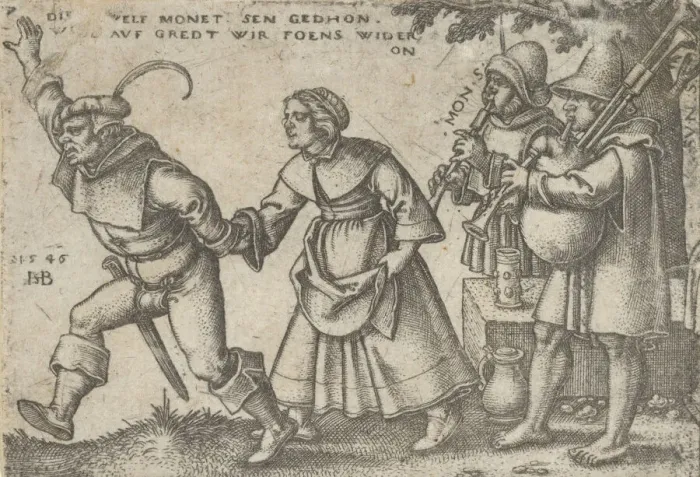 Framed Print : The Years End, from The Peasants Feast or the Twelve Months, 1546 Framed Print : The Years End, from The Peasants Feast or the Twelve Months, 1546