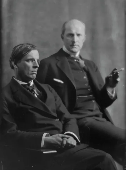 Framed Print : Yeats, William Butler, Mr. and John Quinn, portrait photograph, 1914 Mar. 31. Creator: Arnold Genthe Framed Print : Yeats, William Butler, Mr. and John Quinn, portrait photograph, 1914 Mar. 31. Creator: Arnold Genthe
