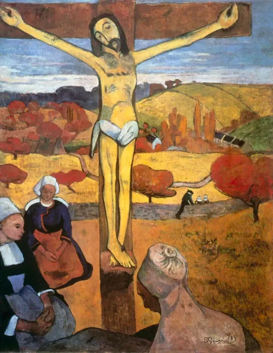 Framed Print : The Yellow Christ. Artist: Gauguin, Paul Eugene Henri (1848-1903) Framed Print : The Yellow Christ. Artist: Gauguin, Paul Eugene Henri (1848-1903)