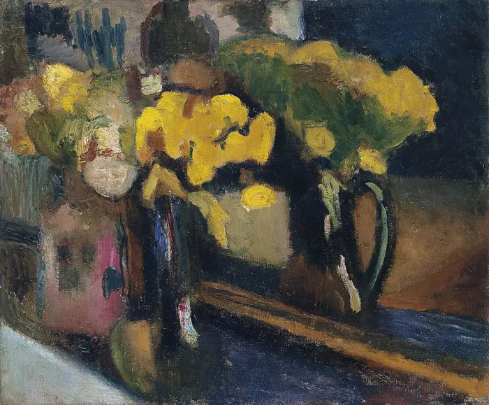 Framed Print : The Yellow Flowers, 1902. Creator: Henri Matisse Framed Print : The Yellow Flowers, 1902. Creator: Henri Matisse