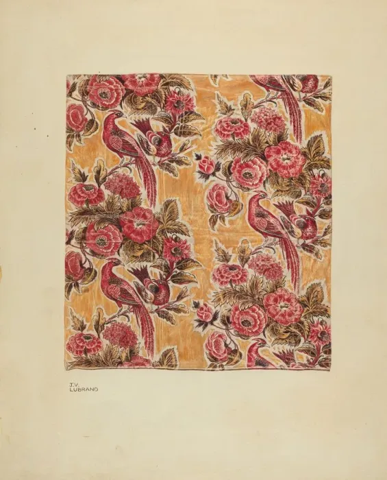 Framed Print : Yellow Glazed Chintz, c. 1939. Creator: Joseph Lubrano Framed Print : Yellow Glazed Chintz, c. 1939. Creator: Joseph Lubrano