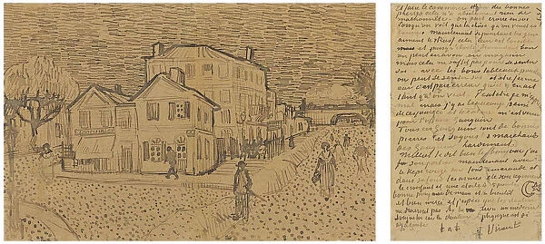 The Yellow House (The street), Letter to Theo from Arles, Saturday, 29 September 1888. Artist: Gogh, Vincent, van (1853-1890)