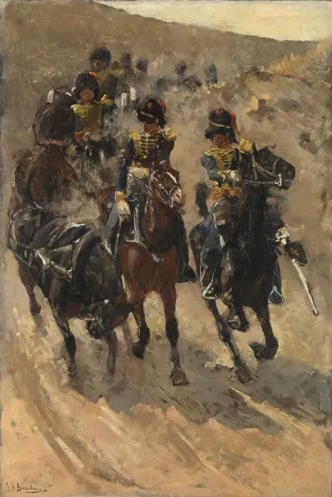 Framed Print : The Yellow Riders, 1885-1886. Creator: George Hendrik Breitner Framed Print : The Yellow Riders, 1885-1886. Creator: George Hendrik Breitner