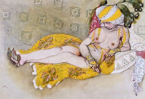 The Yellow Sultana, 1916. Creator: Leon Bakst (1866 - 1924)