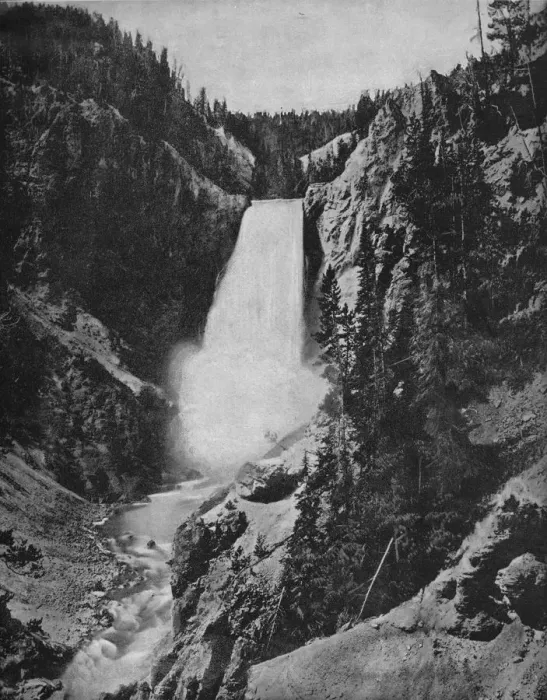 Framed Print : Yellowstone Falls, Wyoming, c1897. Creator: Unknown Framed Print : Yellowstone Falls, Wyoming, c1897. Creator: Unknown
