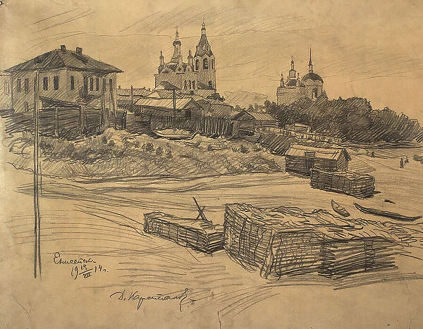 Yeniseisk, 1914. Creator: Dmitrii Innokent'evich Karatanov