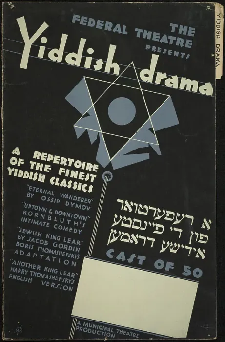 Framed Print : Yiddish Drama, [193-]. Creator: Unknown