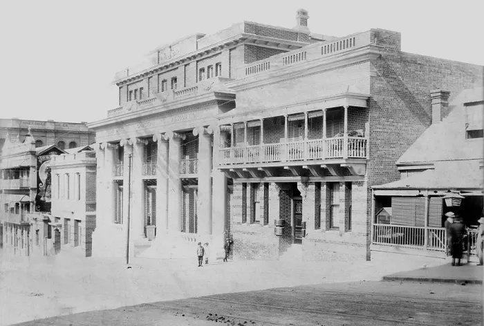 Framed Print : Y.M.C.A. building, Edward Street, Brisbane, 1910. Creator: Unknown Framed Print : Y.M.C.A. building, Edward Street, Brisbane, 1910. Creator: Unknown