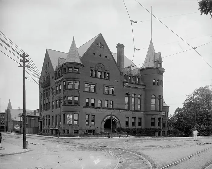 Framed Print : Y.M.C.A. building, Hartford, Conn. between 1900 and 1910. Creator: Unknown Framed Print : Y.M.C.A. building, Hartford, Conn. between 1900 and 1910. Creator: Unknown