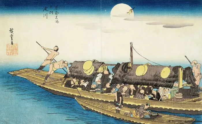 Framed Print : Yodo River, c1834. Creator: Ando Hiroshige Framed Print : Yodo River, c1834. Creator: Ando Hiroshige