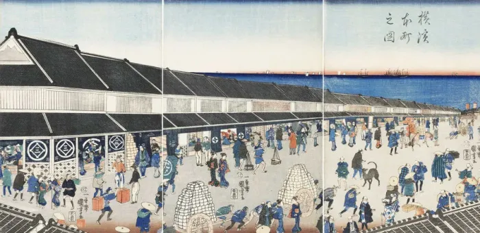 Framed Print : Yokohama Honcho no zu (Picture of Honcho in Yokohama), 1860 Framed Print : Yokohama Honcho no zu (Picture of Honcho in Yokohama), 1860