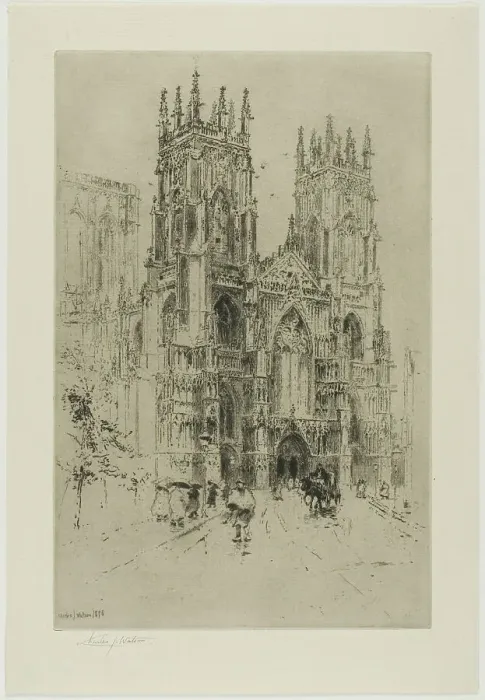 Framed Print : York Cathedral, 1898. Creator: Charles John Watson Framed Print : York Cathedral, 1898. Creator: Charles John Watson