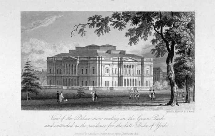 Framed Print : York House and Green Park, Westminster, London, c1800. Artist: Samuel Rawle Framed Print : York House and Green Park, Westminster, London, c1800. Artist: Samuel Rawle