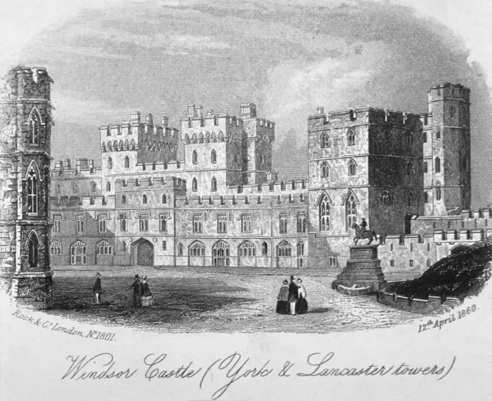 Framed Print : The York and Lancaster towers at Windsor Castle, Berkshire, 1860 Framed Print : The York and Lancaster towers at Windsor Castle, Berkshire, 1860