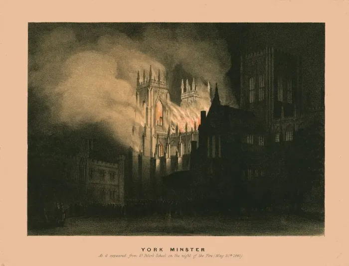 Framed Print : York Minster, 1840. Creator: W Monkhouse Framed Print : York Minster, 1840. Creator: W Monkhouse