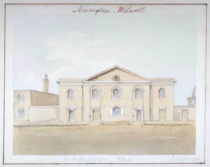 Framed Print : York Street Chapel, Southwark, London, 1824. Artist: John Hassell Framed Print : York Street Chapel, Southwark, London, 1824. Artist: John Hassell