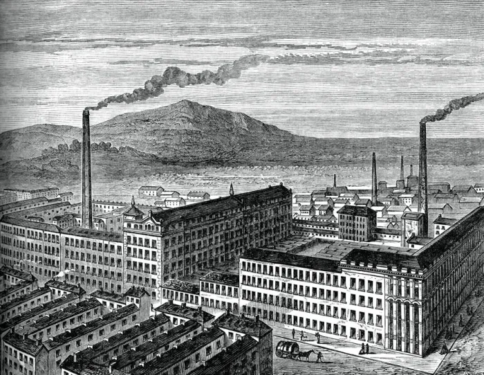 Framed Print : York Street Mill, Belfast, c1880. Artist: J Kirchner Framed Print : York Street Mill, Belfast, c1880. Artist: J Kirchner