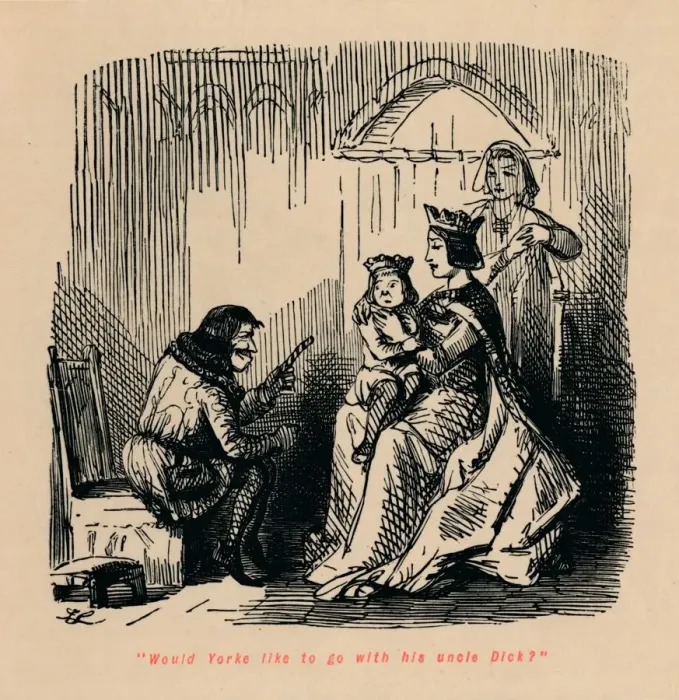 Framed Print : Would Yorke like to go with his uncle Dick?. Artist: John Leech Framed Print : Would Yorke like to go with his uncle Dick?. Artist: John Leech