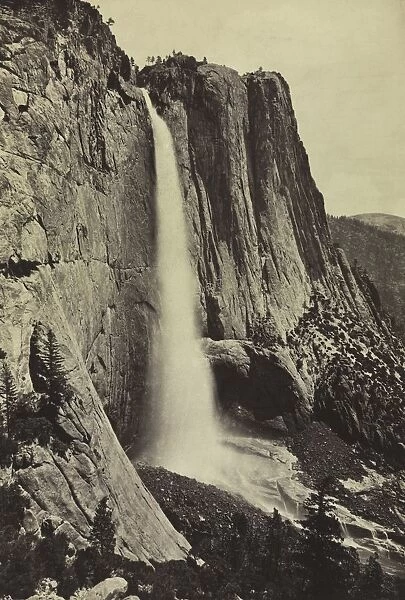 Yosemite Falls, 1868. Creator: Eadweard J. Muybridge (American, 1830-1904), attributed to