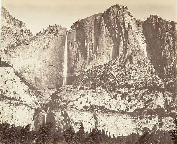 Yosemite Falls, 2, 634 feet, ca. 1872, printed ca. 1876. Creator: Carleton Emmons Watkins