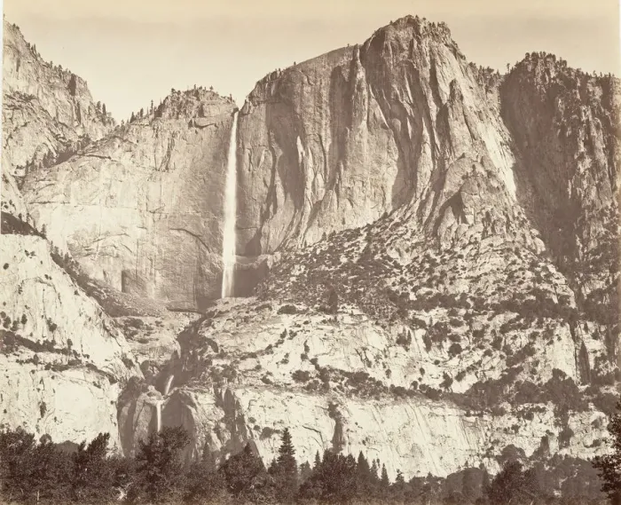 Framed Print : Yosemite Falls, 2, 634 feet, ca. 1872, printed ca. 1876. Creator: Carleton Emmons Watkins Framed Print : Yosemite Falls, 2, 634 feet, ca. 1872, printed ca. 1876. Creator: Carleton Emmons Watkins