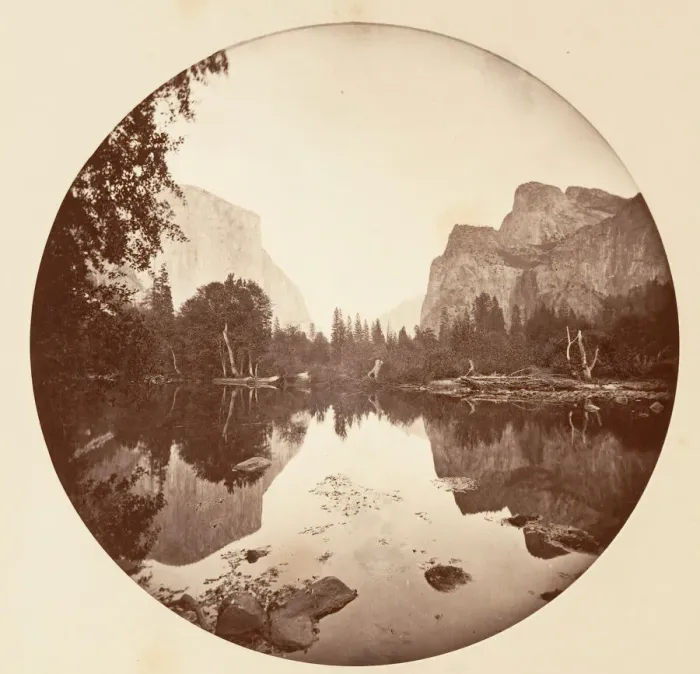 Framed Print : [Yosemite National Park, California], ca. 1878. Creator: Carleton Emmons Watkins
