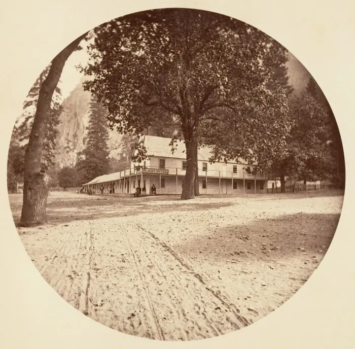 Framed Print : [Yosemite National Park, California], ca. 1878. Creator: Carleton Emmons Watkins