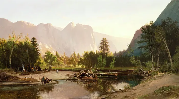 Framed Print : Yosemite Valley (image 1 of 2), 1875. Creator: William Keith Framed Print : Yosemite Valley (image 1 of 2), 1875. Creator: William Keith