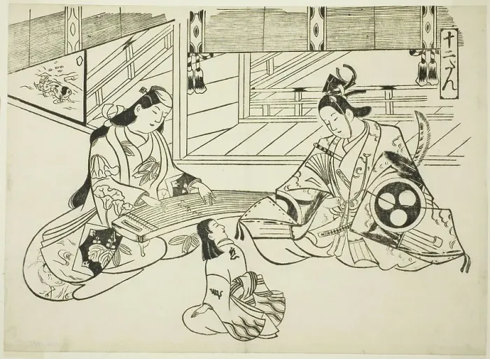 Framed Print : Yoshitsune (Ushiwaka) and Princess Joruri, from the series Famous Scenes from... c. 1705 / 06. Creator: Okumura Masanobu. Yoshitsune (Ushiwaka) and Princess Joruri, from the series Famous Scenes from... c. 1705 / 06. Creator: Okumura Masanobu Framed Print : Yoshitsune (Ushiwaka) and Princess Joruri, from the series Famous Scenes from... c. 1705 / 06. Creator: Okumura Masanobu. Yoshitsune (Ushiwaka) and Princess Joruri, from the series Famous Scenes from... c. 1705 / 06. Creator: Okumura Masanobu