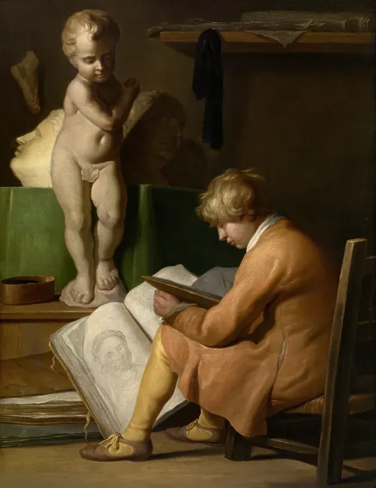 Framed Print : A Young Artist. Creator: Jan Lievens Framed Print : A Young Artist. Creator: Jan Lievens